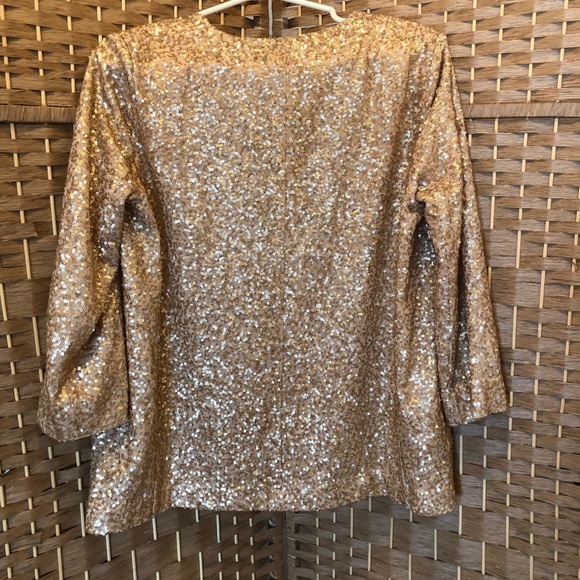 French connection Gold Blazer, size US 4 - Picture 1 of 3